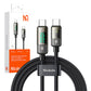 Mcdodo CA-3610 USB-C uz USB-C kabelis, automātiska izslēgšanās, PD 100W, 1,2 m (melns)