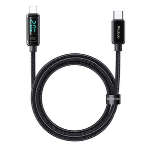 Mcdodo CA-8810 USB-C uz Lightning kabeli, 36W, 1.2m (melns)