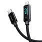 Mcdodo CA-8810 USB-C uz Lightning kabeli, 36W, 1.2m (melns)