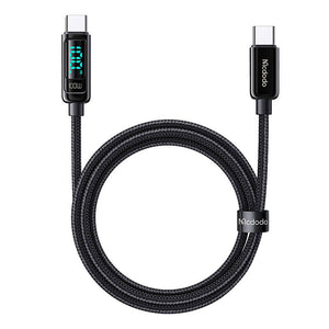 Mcdodo CA-8820 100W USB-C uz USB-C kabelis, 1,2 m (melns)
