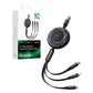 3-in-1 USB-C uz USB-C / Lightning / Micro USB kabeli, Mcdodo CA-3730, 1.2m (melns)