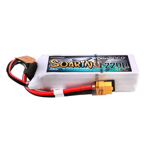 Gens ace G-Tech Soaring 2200mAh 14.8V 30C 4S1P Lipo-batteripaket med XT60-kontakt
