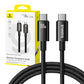 Baseus kaabel USB Tungsten Gold USB-C kuni USB-C 100W 1,5m (must)