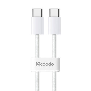 Mcdodo CA-5690 USB-C uz USB-C kabelis, 60W, 1m (balts)