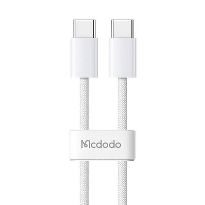Mcdodo CA-5690 USB-C uz USB-C kabelis, 60W, 1m (balts)