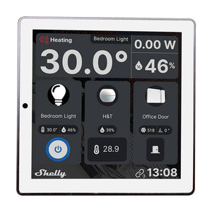 Shelly Wall Display WiFi/BLU (White) + BLU H&T (Ivory) Set