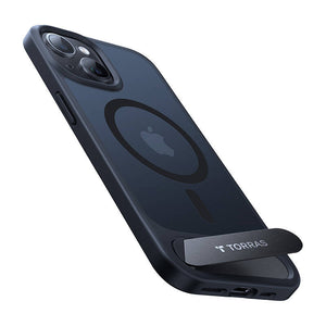 Torras UPRO Pstand dėklas iPhone 15 Pro Max (juodas)