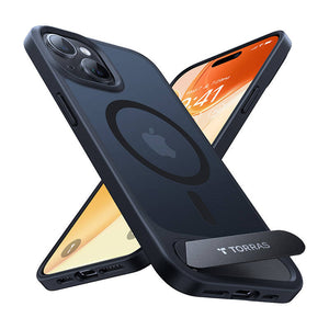 Torras UPRO Pstand dėklas iPhone 15 Pro Max (juodas)