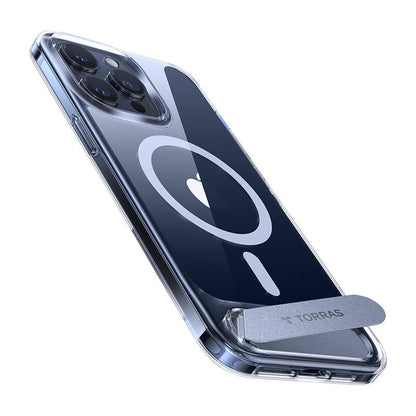 Torras UPRO Pstand dėklas iPhone 15 Pro Max (skaidrus)