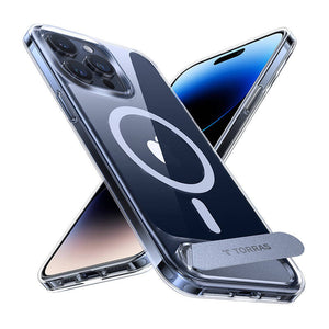 Torras UPRO Pstand dėklas iPhone 15 Pro Max (skaidrus)