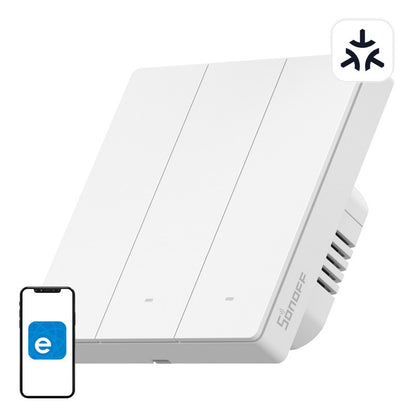 SONOFF M5-3C-86W WiFi Matter älykäs seinäkytkin (3-kanavainen)