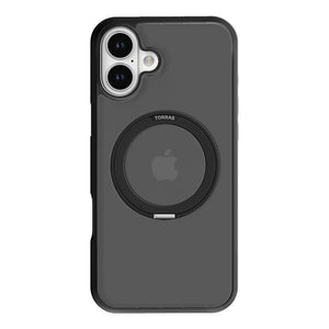 Torras Ostand Pro dėklas iPhone 16 Plus (Juodas)
