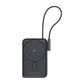 Choetech B735 magnētiskais powerbanks 10000mAh 20W PD + USB-C kabelis (melns)