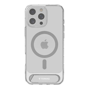 Torras Pstand serijos dėklas iPhone 16 ProMax (skaidrus)
