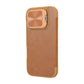 Etui Nillkin Qin Prop Leather iPhone 16 (brązowy)