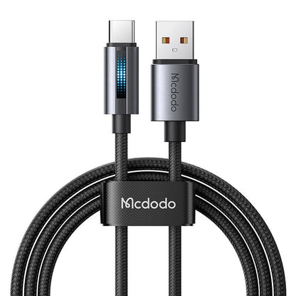 Mcdodo CA-5180 USB-A uz USB-C kabelis, 1.2m (melns)