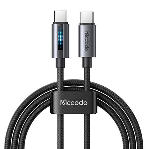 Mcdodo CA-5740 USB-C uz USB-C kabelis, 100W 1.2m (melns)