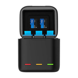 Box Telesin triple-channel charger +2 batteries for GoPro Hero 12 / 11 / 10 / 9