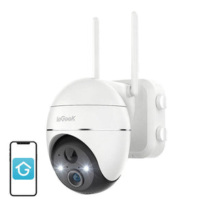 Juhtmevaba 3MP WiFi välikaamera ieGeek ZS-GX1S valge 5200mAh