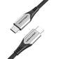 Vention TAAHG USB-C till USB-C 60W-kabel 1,5 m (grå)