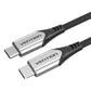 Vention TAAHG USB-C till USB-C 60W-kabel 1,5 m (grå)