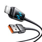 Mcdodo CA-5250 USB-A uz Lightning kabeli, LED displejs, 1.2m