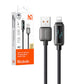 Mcdodo CA-5250 USB-A uz Lightning kabeli, LED displejs, 1.2m