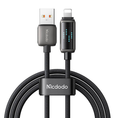 Mcdodo CA-5250 USB-A uz Lightning kabeli, LED displejs, 1.2m