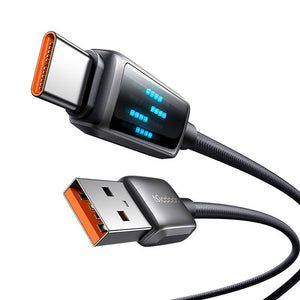 Mcdodo CA-2350 USB-A uz USB-C kabelis, 6A, LED displejs, 1.2m