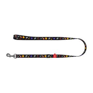 Waudog nylon dog leash, pattern "NASA21", width 20 mm, length 122 cm.