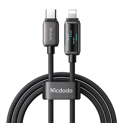 Mcdodo CA-2630 USB-C uz Lightning kabeli, 36W, LED displejs, 1.2m