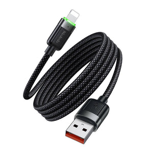 Mcdodo CA-6000 USB-A uz Lightning kabeli, 3A, pašvītņojošs
