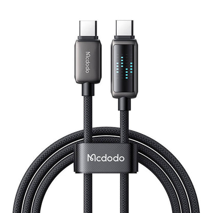 Mcdodo CA-4250 USB-C uz USB-C kabelis, 100W, LED displejs, 1.2m