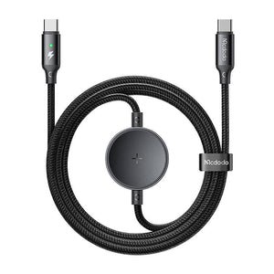 Mcdodo CA-4170 2-in-1 USB-C kabelis + Samsung Watch bezvadu lādētājs, 60W, 1.5m