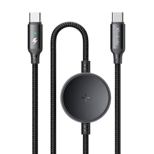 Mcdodo CA-4170 2-in-1 USB-C kabelis + Samsung Watch bezvadu lādētājs, 60W, 1.5m