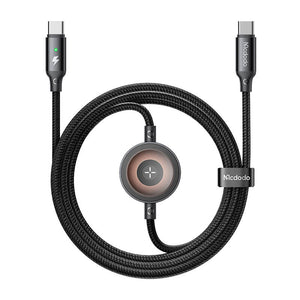 Mcdodo CA-2580 2-in-1 USB-C kabelis + Apple Watch lādētājs, 60W, 1.5m