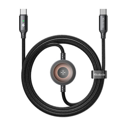 Mcdodo CA-2580 2-in-1 USB-C kabelis + Apple Watch lādētājs, 60W, 1.5m
