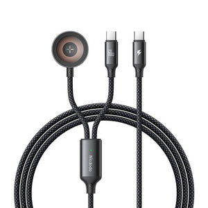 Mcdodo CA-2200 2-in-1 USB-C kabelis + Apple Watch lādētājs, 60W, 1.2m