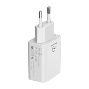 Mcdodo USB dubultlādētājs CH-6721 (ES) Type-C 1m ceļojumu komplekts (balts)