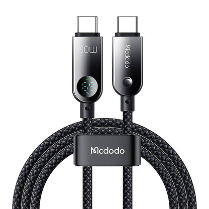 Mcdodo CA-4780 USB-C uz USB-C 60W datu kabelis 1,2 m (melns)