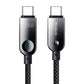 Mcdodo CA-4780 USB-C uz USB-C 60W datu kabelis 1,2 m (melns)