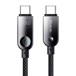 Mcdodo CA-4780 USB-C uz USB-C 60W datu kabelis 1,2 m (melns)