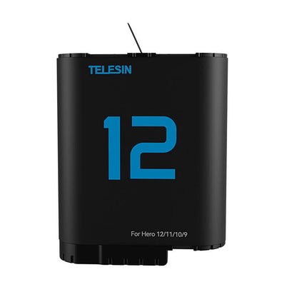 TELESIN liitiumaku GoPro Hero 12/11/10/9 jaoks (sinine)