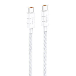 Foneng XS02 60W USB-C to USB-C cable, 1.2m (white)