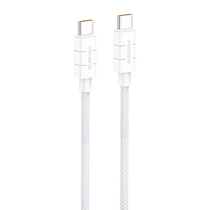 Foneng XS02 60W USB-C til USB-C kabel, 1,2 m (hvid)