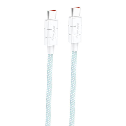 Foneng XS02 60W USB-C til USB-C kabel, 1,2 m (blå)