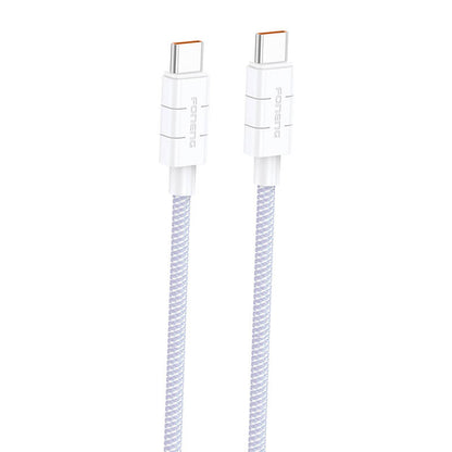 Foneng XS02 60W USB-C uz USB-C kabelis, 1.2m (violets)