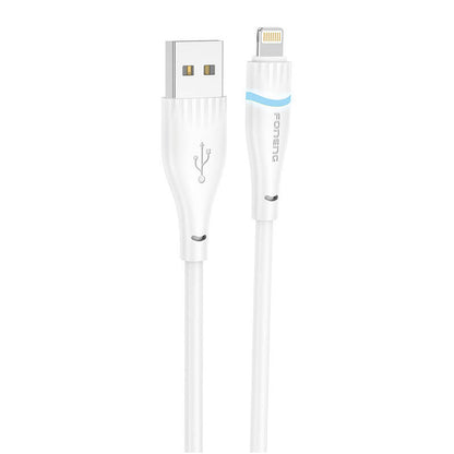 USB-A til Lightning-kabel Foneng X101 2,4A, 1,2m (hvid)