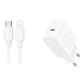 Joyroom JR-TCF20 nätverksladdare med C-Lightning 20W 1m kabel (vit)