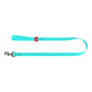 WAUDOG waterproof luminescent dog leash 25mm wide, 183 cm long turquoise